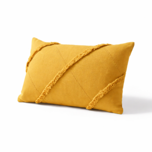 Cojín Anira mostaza trigo 35x50